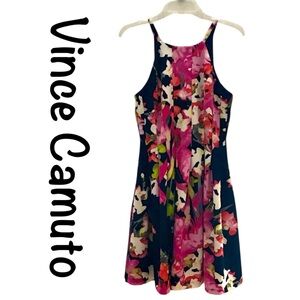 VINCE CAMUTO Fit and Flare Floral DRESS